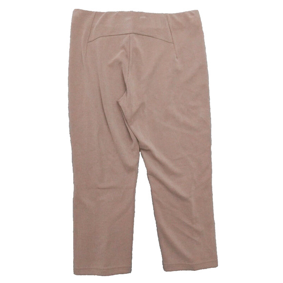 New Lululemon Size 14 Ribbed Softstreme Zip Leg High Rise Crop 25" TPTC Brown - Picture 5 of 8